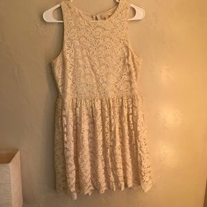 Cream Lace Dress